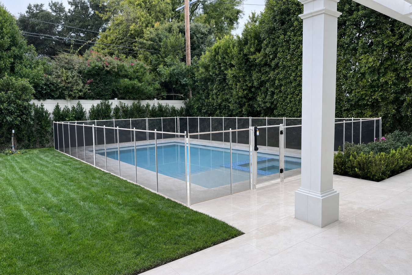 Pool fence installation